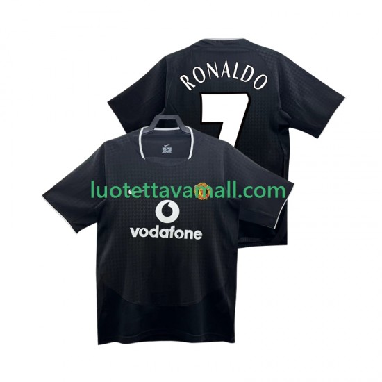 Miehet Manchester United RONALDO 7 Retro 2002 2004 Lyhythihainen Fanipaita ,Vieras