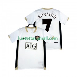 Miehet Manchester United RONALDO 7 Retro 2006-2007 Lyhythihainen Fanipaita ,Vieras