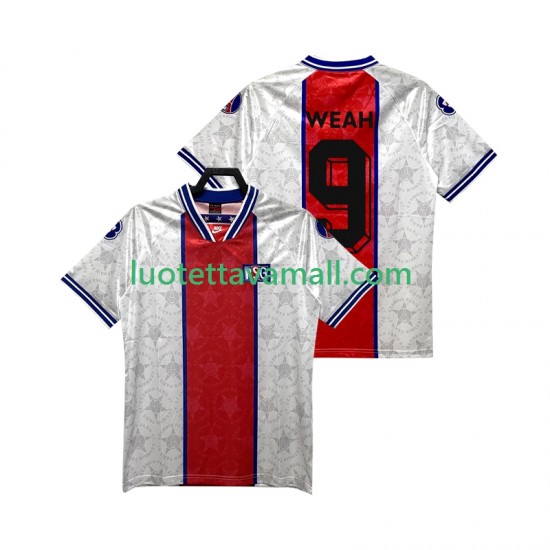 Miehet Paris Saint-Germain WEAH 9 Retro 1994 1995 Lyhythihainen Fanipaita ,Vieras