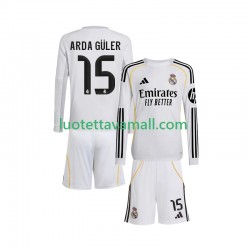 Lapset Real Madrid Arda Guler 15 2025-2026 Pitkähihainen Fanipaita ,Koti