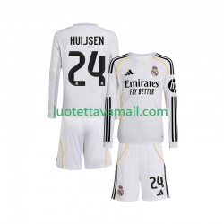 Lapset Real Madrid Huijsen 24 2025-2026 Pitkähihainen Fanipaita ,Koti