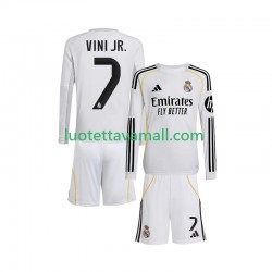 Lapset Real Madrid Vinicius Junior 7 2025-2026 Pitkähihainen Fanipaita ,Koti