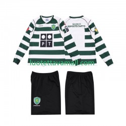 Lapset Sporting CP Retro 2001 2003 Pitkähihainen Fanipaita ,Koti