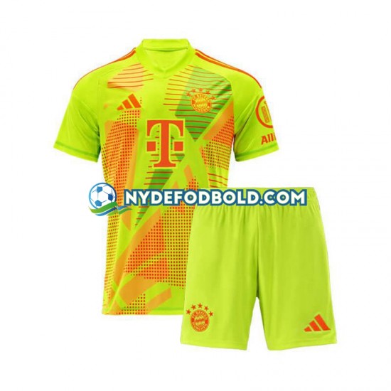 Lapset FC Bayern München Maalivahdin 2024-2025 Lyhythihainen Fanipaita ,Koti