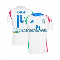 Miehet Italia Chiesa 14 Euro 2024 Valkoinen Lyhythihainen Fanipaita ,Vieras