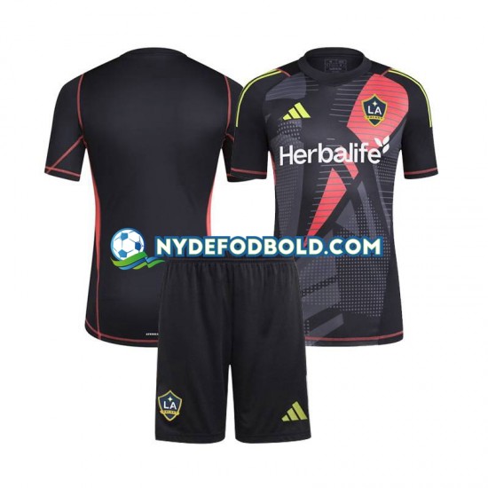 Lapset Los Angeles Galaxy Maalivahdin 2024 Musta Lyhythihainen Fanipaita ,Koti