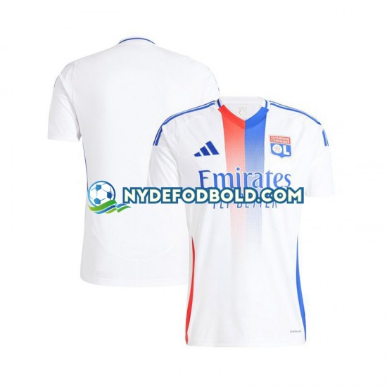 Miehet Olympique Lyonnais 2024-2025 Valkoinen Lyhythihainen Fanipaita ,Koti