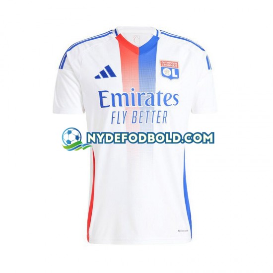 Miehet Olympique Lyonnais 2024-2025 Valkoinen Lyhythihainen Fanipaita ,Koti