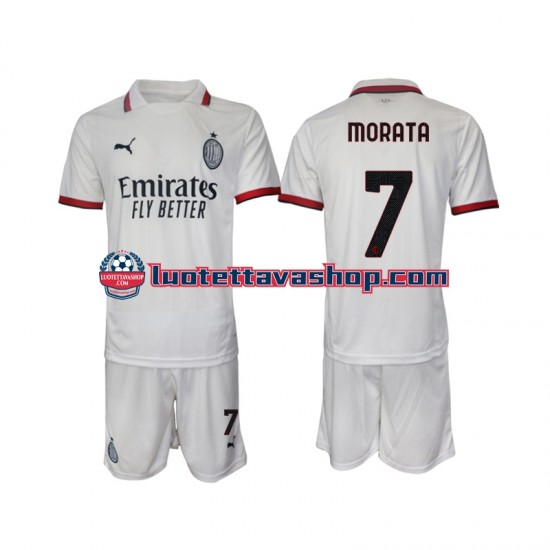 Lapset AC Milan Morata 7 2024-2025 Lyhythihainen Fanipaita ,Vieras