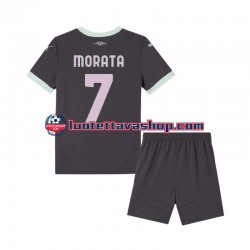 Lapset AC Milan Morata 7 2024-2025 Lyhythihainen Fanipaita ,Kolmas