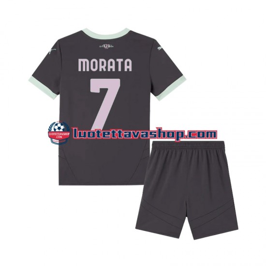 Lapset AC Milan Morata 7 2024-2025 Lyhythihainen Fanipaita ,Kolmas