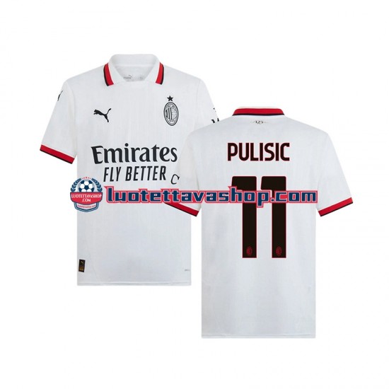Miehet AC Milan PULISIC 11 2024-2025 Lyhythihainen Fanipaita ,Vieras