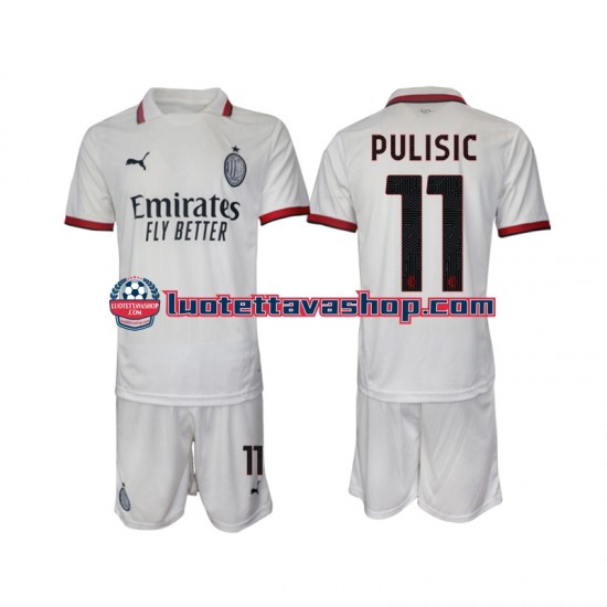 Lapset AC Milan Pulisic 11 2024-2025 Lyhythihainen Fanipaita ,Vieras