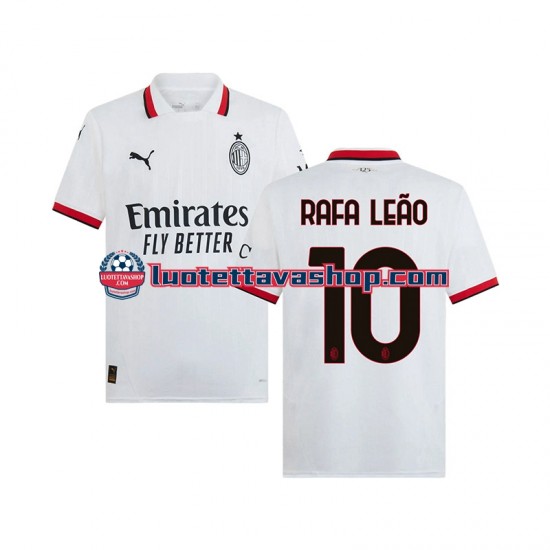 Miehet AC Milan RAFA LEAO 10 2024-2025 Lyhythihainen Fanipaita ,Vieras