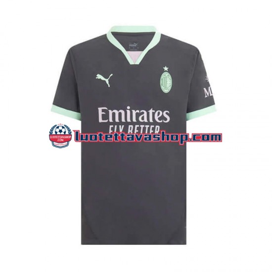 Miehet AC Milan 2024-2025 Lyhythihainen Fanipaita ,Kolmas