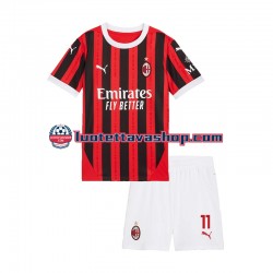 Lapset AC Milan ibrahimovic 11 2024-2025 Lyhythihainen Fanipaita ,Koti