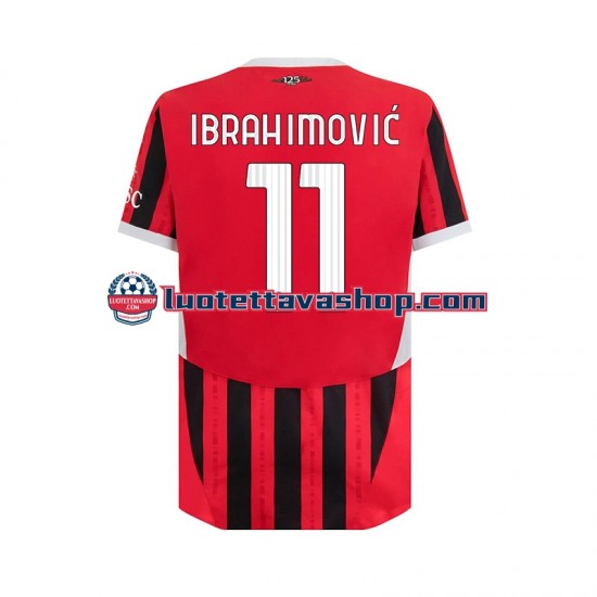 Miehet AC Milan ibrahimovic 11 2024-2025 Lyhythihainen Fanipaita ,Koti