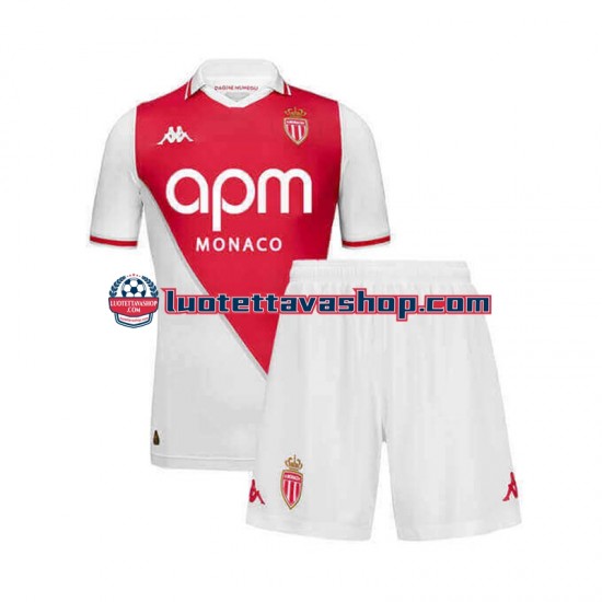 Lapset AS Monaco 2024-2025 Lyhythihainen Fanipaita ,Koti