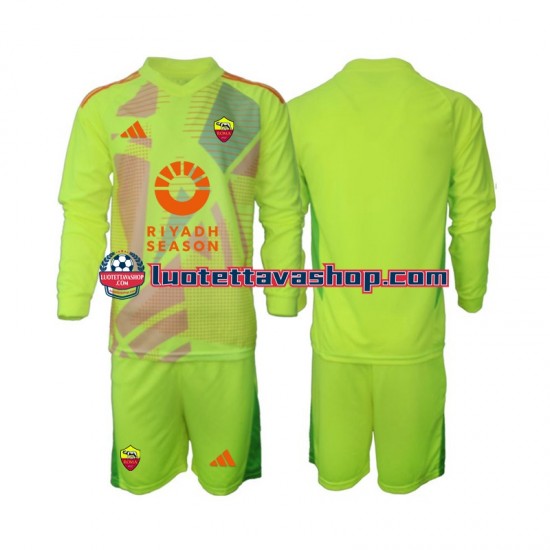 Lapset AS Roma Maalivahdin 2024-2025 Pitkähihainen Fanipaita ,Vieras