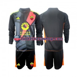 Lapset AS Roma Maalivahdin 2024-2025 Pitkähihainen Fanipaita ,Koti