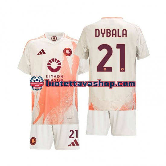 Lapset AS Roma Paulo Dybala 21 2024-2025 Lyhythihainen Fanipaita ,Vieras