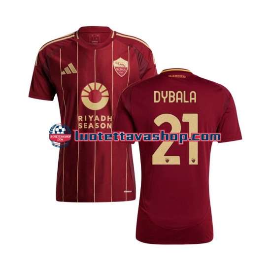 Miehet AS Roma Paulo Dybala 21 2024-2025 Lyhythihainen Fanipaita ,Koti