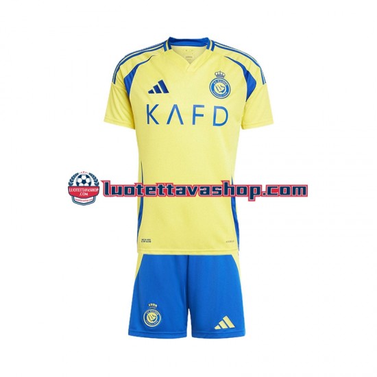 Lapset Al Nassr 2024-2025 Lyhythihainen Fanipaita ,Koti