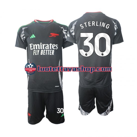 Lapset Arsenal Sterling 30 2024-2025 Lyhythihainen Fanipaita ,Vieras