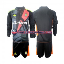 Lapset Aston Villa Maalivahdin 2024-2025 Pitkähihainen Fanipaita ,Koti