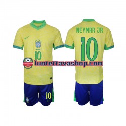 Lapset Brasilia Neymar JR 10 2024 Lyhythihainen Fanipaita ,Koti