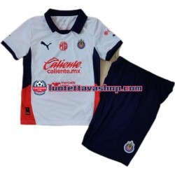 Lapset Deportivo Guadalajara 2024-2025 Lyhythihainen Fanipaita ,Vieras