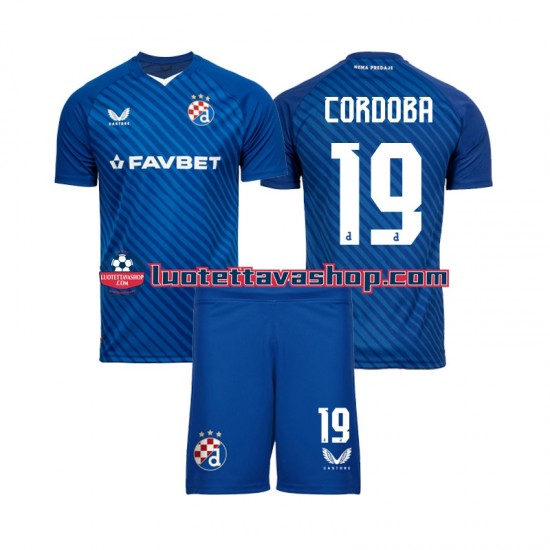 Lapset Dinamo Zagreb Juan Cordoba 19 2024-2025 Lyhythihainen Fanipaita ,Koti