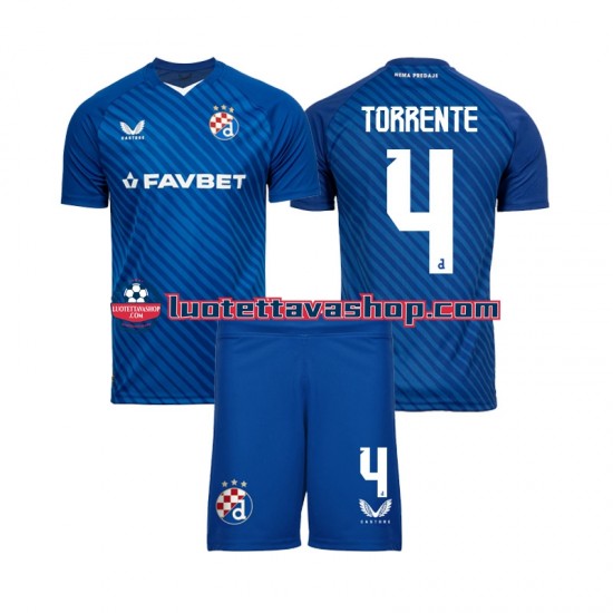 Lapset Dinamo Zagreb Torrente 4 2024-2025 Lyhythihainen Fanipaita ,Koti