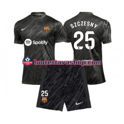 Lapset FC Barcelona Maalivahdin Wojciech Szczesny 25 2024-2025 Lyhythihainen Fanipaita ,Vieras
