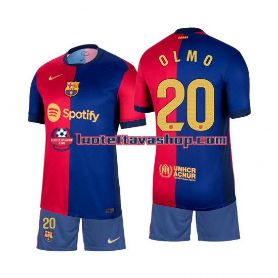 Lapset FC Barcelona Olmo 20 2024-2025 Lyhythihainen Fanipaita ,Koti