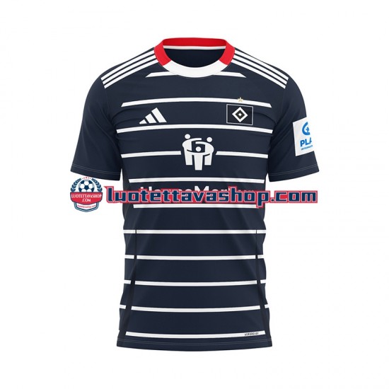 Miehet Hamburger SV 2024-2025 Lyhythihainen Fanipaita ,Vieras