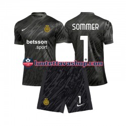 Lapset Inter Milan Maalivahdin Yann Sommer 1 2024-2025 Lyhythihainen Fanipaita ,Kolmas