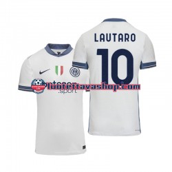 Miehet Inter Milan Lautaro 10 2024-2025 Lyhythihainen Fanipaita ,Vieras