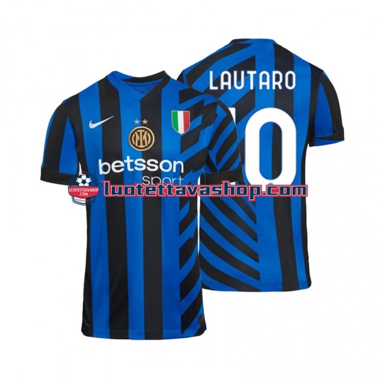 Miehet Inter Milan Lautaro 10 2024-2025 Lyhythihainen Fanipaita ,Koti