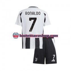 Lapset Juventus Cristiano Ronaldo 7 2024-2025 Lyhythihainen Fanipaita ,Koti