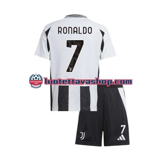 Lapset Juventus Cristiano Ronaldo 7 2024-2025 Lyhythihainen Fanipaita ,Koti