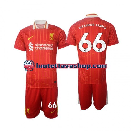 Lapset Liverpool Alexander-Arnold 66 2024-2025 Lyhythihainen Fanipaita ,Koti