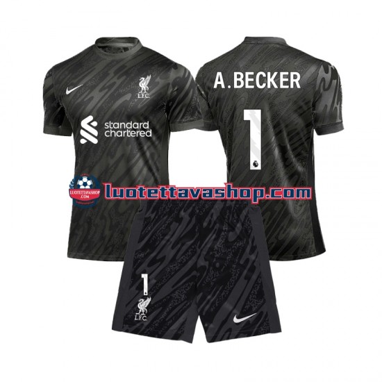 Lapset Liverpool Maalivahdin Alisson Becker 1 2024-2025 Lyhythihainen Fanipaita ,Koti