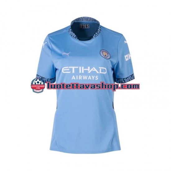 Naiset Manchester City 2024-2025 Lyhythihainen Fanipaita ,Koti