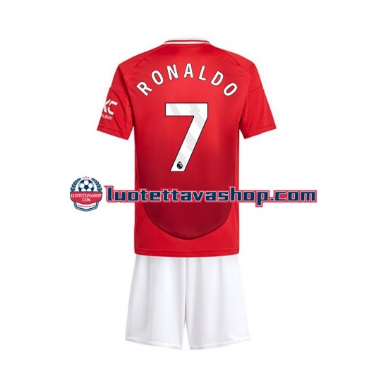 Lapset Manchester United Cristiano Ronaldo 7 2024-2025 Lyhythihainen Fanipaita ,Koti