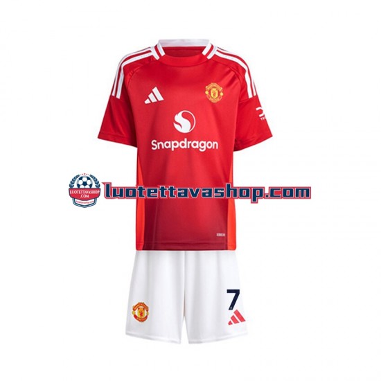 Lapset Manchester United Cristiano Ronaldo 7 2024-2025 Lyhythihainen Fanipaita ,Koti