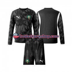 Lapset Marokko Maalivahdin 2024 Pitkähihainen Fanipaita ,Kolmas