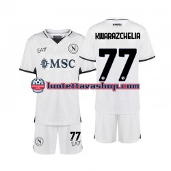 Lapset Napoli Khvicha Kvaratskhelia 77 2024-2025 Lyhythihainen Fanipaita ,Vieras