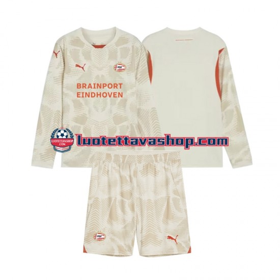 Lapset PSV Eindhoven Maalivahdin 2024-2025 Pitkähihainen Fanipaita ,Kolmas