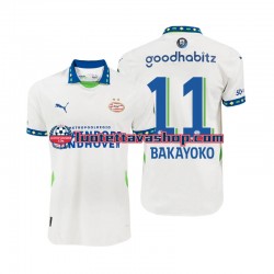Miehet PSV Eindhoven Johan Bakayoko 11 2024-2025 Lyhythihainen Fanipaita ,Vieras